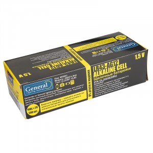 Э/п General  AG12  (G12 / LR1142 / LR43 / 86A / 186 / 386A) BL10
