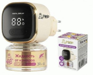 HELP Фумигатор-ночник под жидкость, с таймером и детским режимом