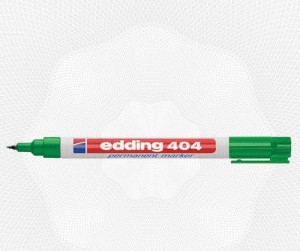 Маркер перманент EDDING E-404/4 зелёный, круглый наконечник 0,75мм 87139